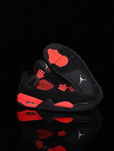 Nike Air Jordan 4 Retro Red Thunder Basketball Shoes