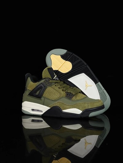 Nike Air Jordan 4 Retro Undefeated Olive Green Shoes
