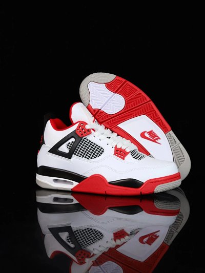 Nike Air Jordan 4 Retro Fire Red Basketball Shoes