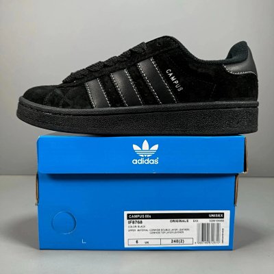 Adidas Campus 00s Core Black Suede Sneakers