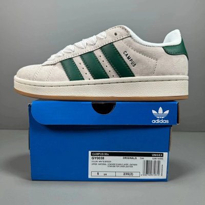 Adidas Campus 00s Green White Suede Skate Shoes