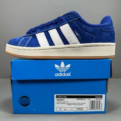 Adidas Originals Blue Suede Retro Low Top Sneakers