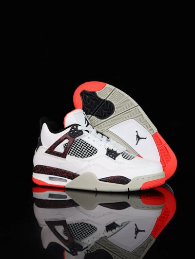 Nike Air Jordan 4 White Red Basketball Shoes