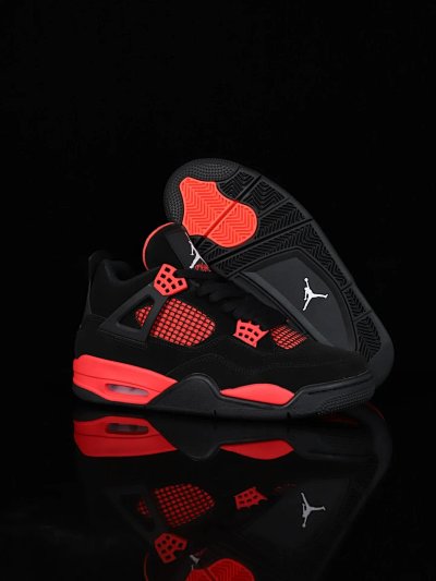 Nike Air Jordan 4 Retro Red Thunder Sneakers