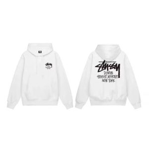 Stussy Dover Street Market White Hoodie