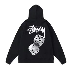 Stussy Dice Graphic Black Pullover Hoodie