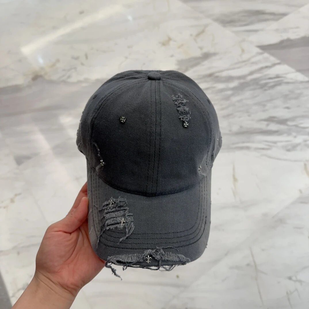 Other Distressed Black Washed Baseball Cap for Men Women | Buy at OopBuy - Authentic Other