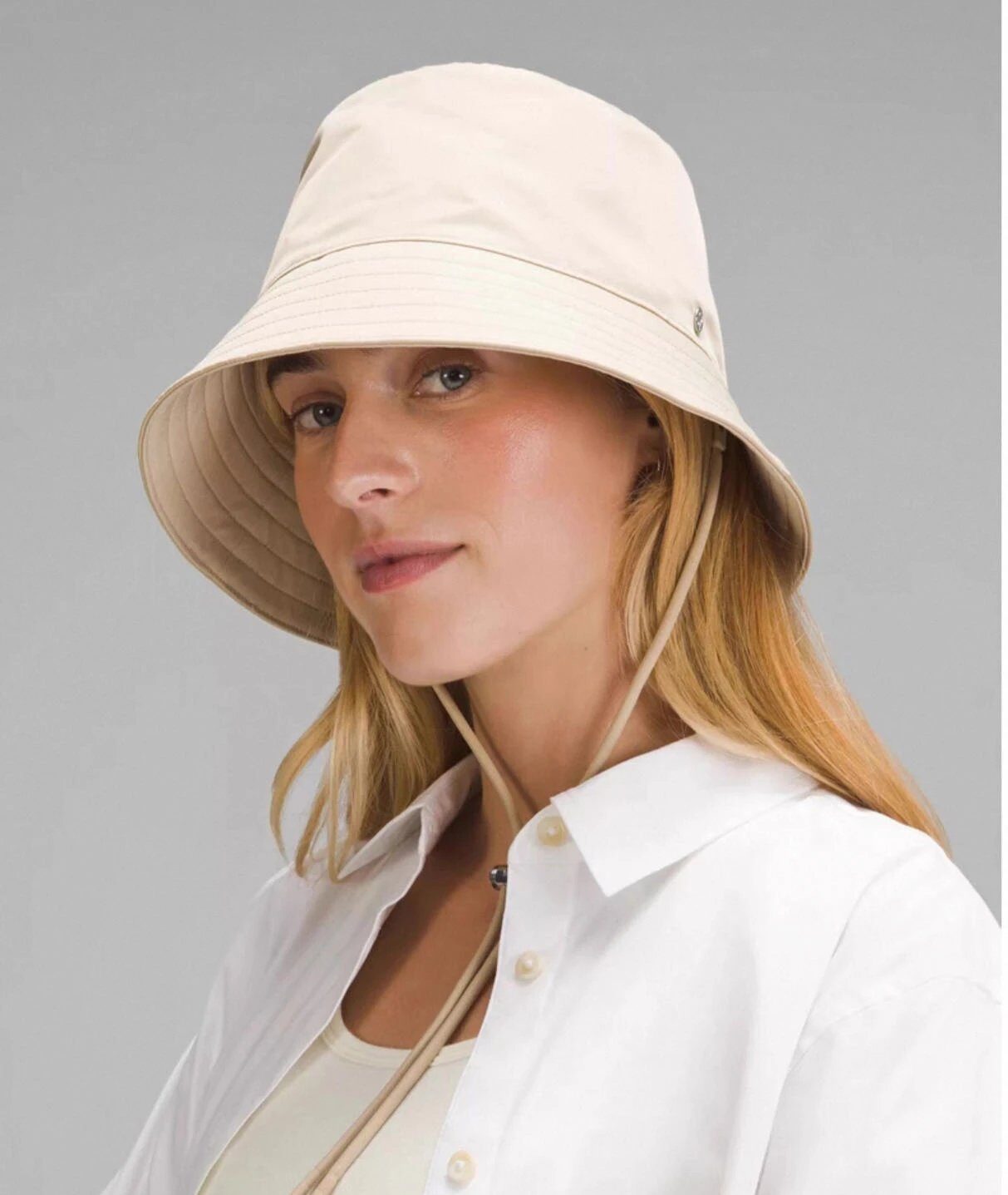 Lululemon Beige Bucket Hat with Adjustable Chin Strap | Buy at OopBuy - Authentic Lululemon