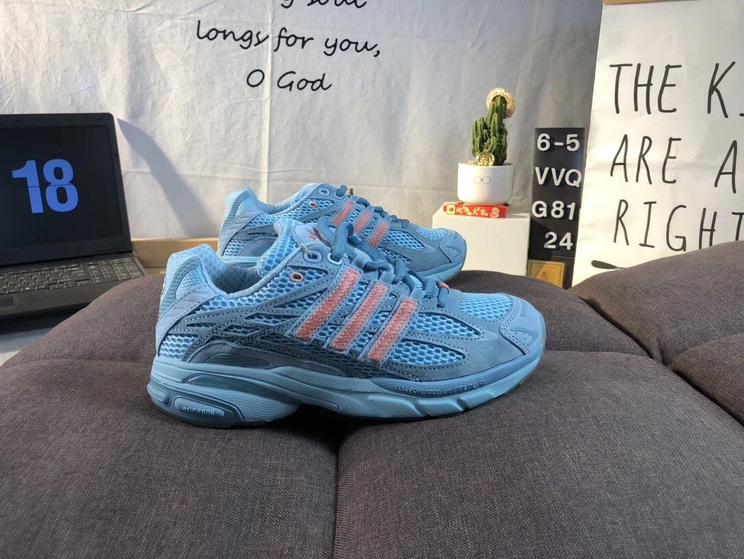Adidas Originals Blue Pink Mesh Running Shoes