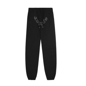 Sp5der Black Drawstring Jogger Sweatpants