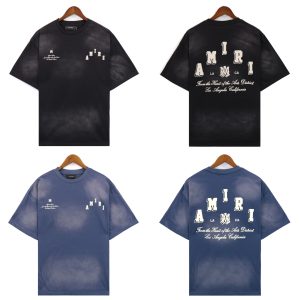 Amiri Washed Logo Graphic Short Sleeve T-Shirt