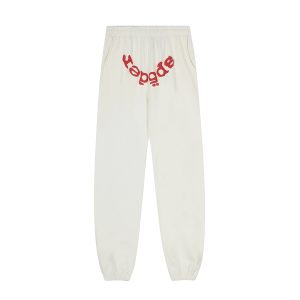 Sp5der White Graphic Jogger Sweatpants Men