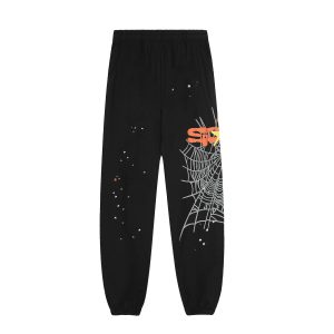 Sp5der Black Spider Web Graphic Jogger Pants