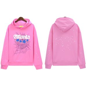 Sp5der Pink Atlanta Spider Web Hoodie