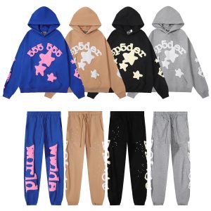 Sp5der Graphic Hoodie & Jogger Pants Streetwear Set