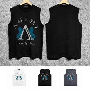 Amiri Beverly Hills Logo Sleeveless T-Shirt