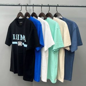 Amiri Logo Cotton T-Shirt Men’s Casual Tee