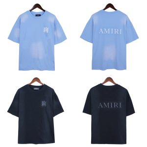 Amiri Logo Print Short Sleeve Cotton T-Shirt