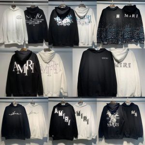 AMIRI Logo Print Pullover Hoodie