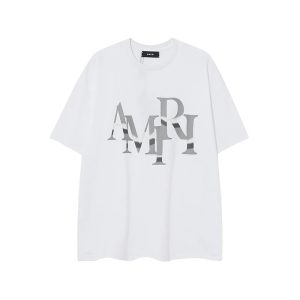 Amiri White Logo Graphic T-Shirt