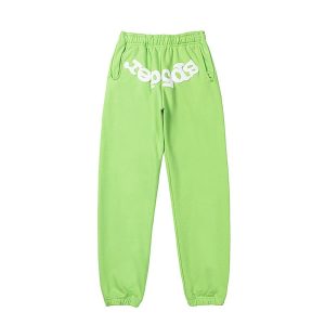 Sp5der Green Logo Jogger Pants Streetwear