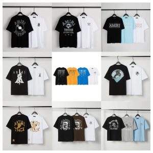 Amiri Graphic Logo Cotton T-Shirt Streetwear Tee
