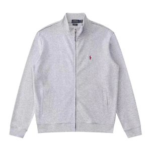 Polo Ralph Lauren Men’s Grey Full-Zip Sweatshirt Jacket