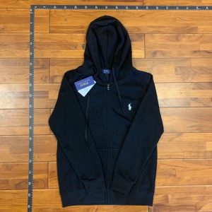 Polo Ralph Lauren Men’s Black Full-Zip Fleece Hoodie