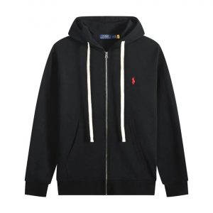 Ralph Lauren Men’s Black Full-Zip Logo Hoodie