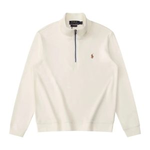 Polo Ralph Lauren Men’s Cream Quarter-Zip Sweater