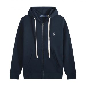 Polo Ralph Lauren Navy Full-Zip Logo Hoodie