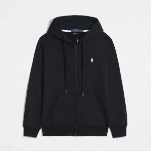 Polo Ralph Lauren Men’s Black Full-Zip Logo Hoodie