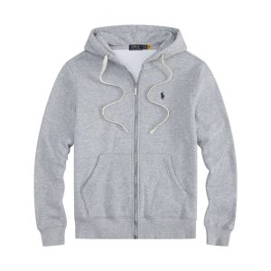 Ralph Lauren Gray Zip Up Hoodie Casual Sweatshirt