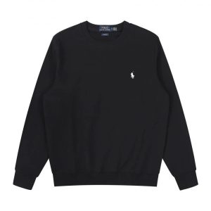 Ralph Lauren Men’s Black Crewneck Logo Sweatshirt Sweater