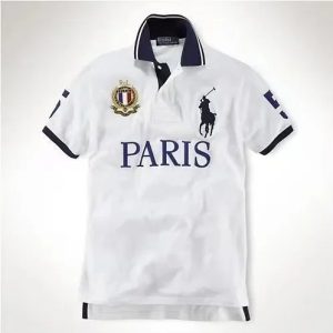 Ralph Lauren Paris White Short Sleeve Polo Shirt