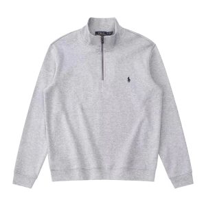 Polo Ralph Lauren Men’s Gray Quarter-Zip Pullover Sweater