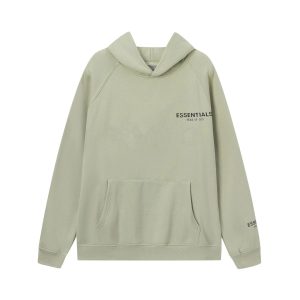 Essentials FOG Sage Green Pullover Hoodie Streetwear Mens