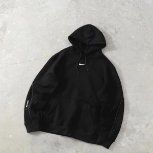 Nike Black Pullover Hoodie Sportswear Sweatshirt Mens