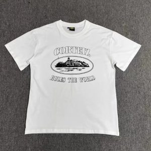 Corteiz White Graphic T-Shirt Casual Streetwear Tee