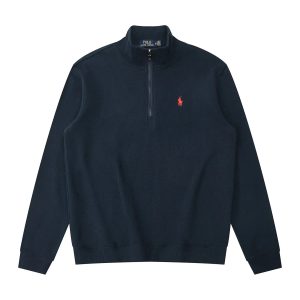 Polo Ralph Lauren Men’s Navy Quarter Zip Logo Sweater