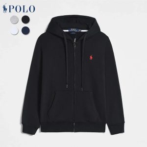 Polo Ralph Lauren Men’s Black Full-Zip Logo Hoodie