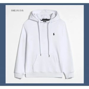 Polo Ralph Lauren Classic White Pullover Hoodie Sweatshirt