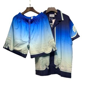 Amiri Gradient Floral Shirt Shorts Set