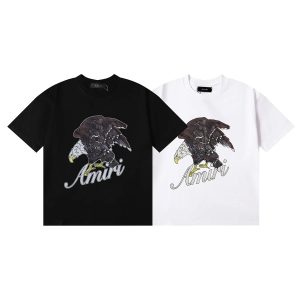 Amiri Eagle Logo Graphic Cotton T-Shirt Unisex