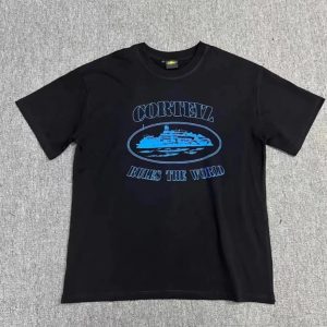 Corteiz Rules The World Black T-Shirt