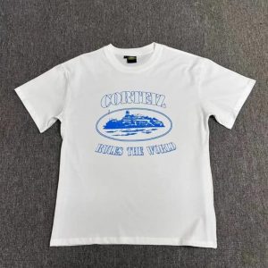 Corteiz Rules The World White Graphic T-Shirt