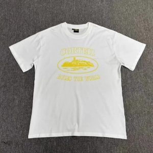 Corteiz White Graphic Logo Cotton T Shirt