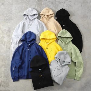Nike Swoosh Pullover Hoodie Casual Fleece Sweatshirt