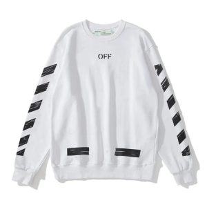 Off-White Diagonal Sleeve Logo White Sweater