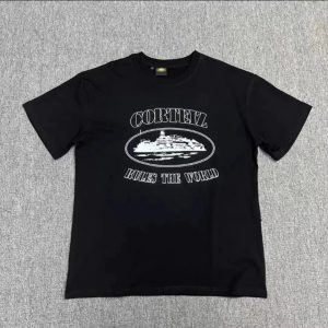 Corteiz Rules The World Black Graphic T-Shirt